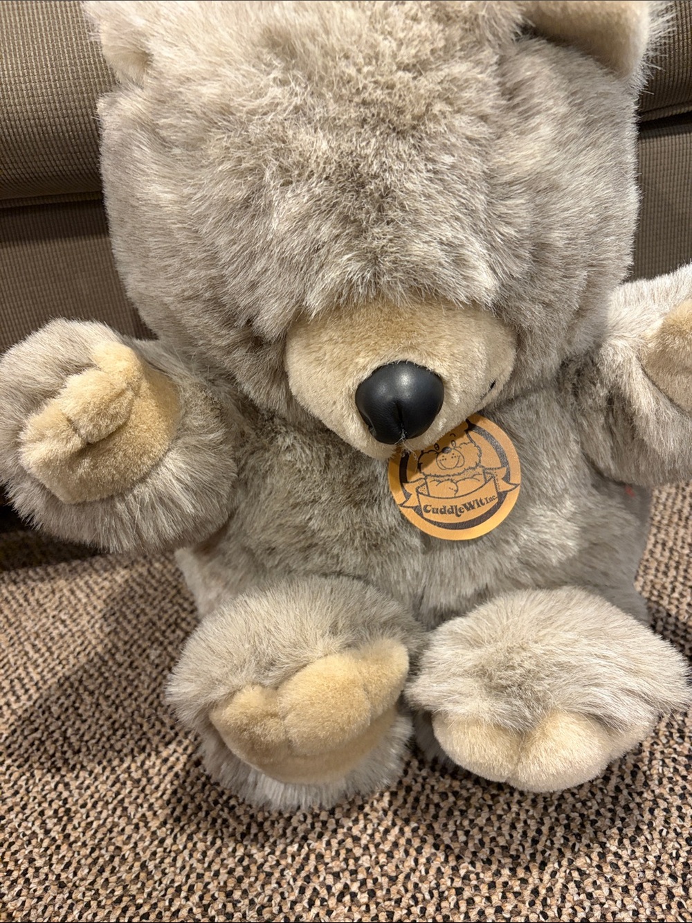 Cuddle wit Plush Teddy Bear - Soft Gray Kids Toy
